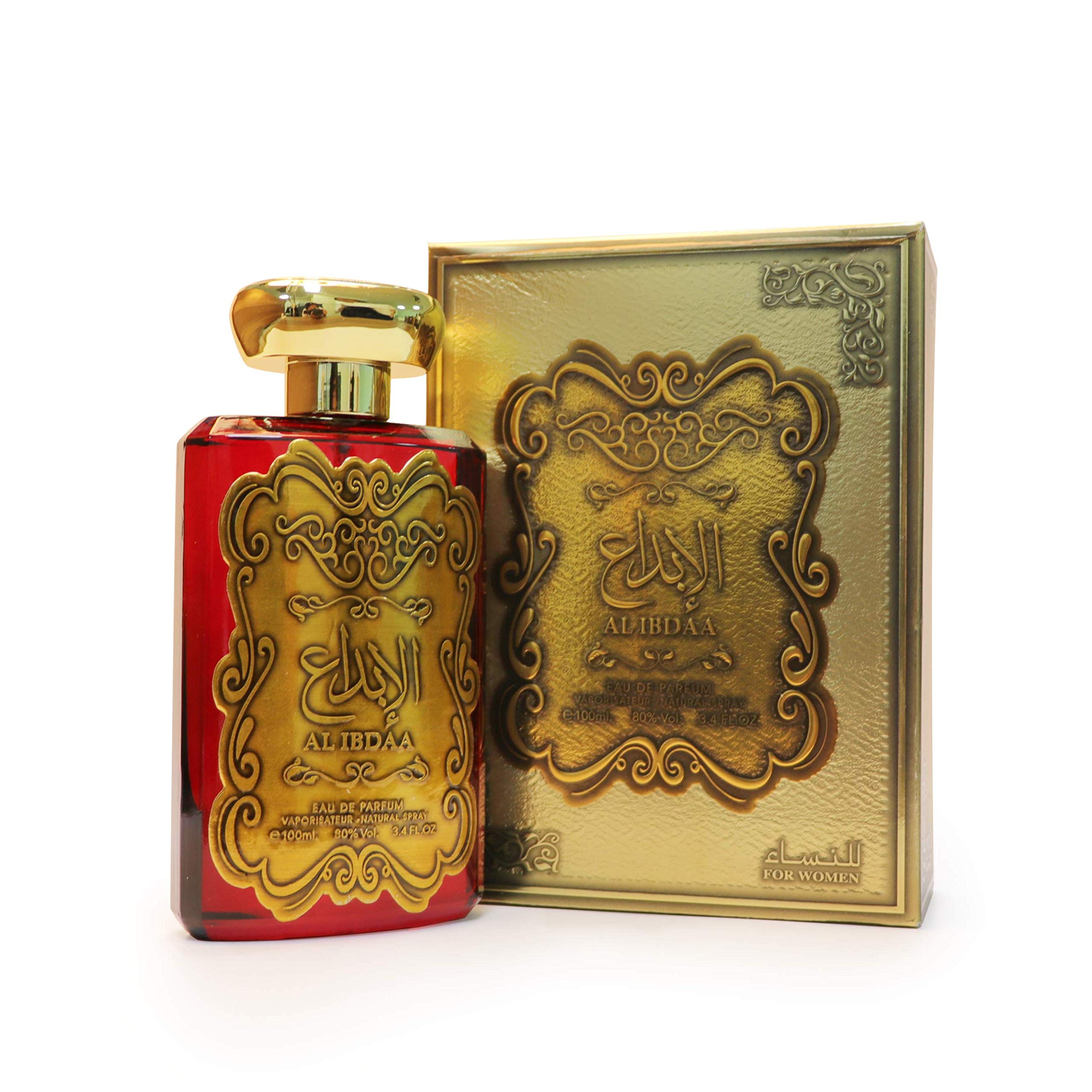 Ard Al Zaafaran Al Ibdaa Women Gold Eau de Parfum Spray para mujer, 3,4 fl oz (100 ml)