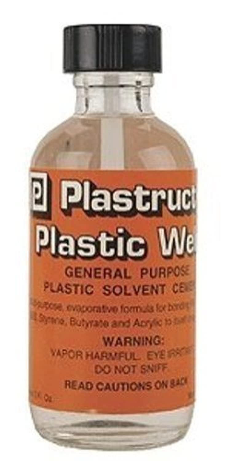 Plastruct Plastic Weld con aplicador, botella de 2 oz