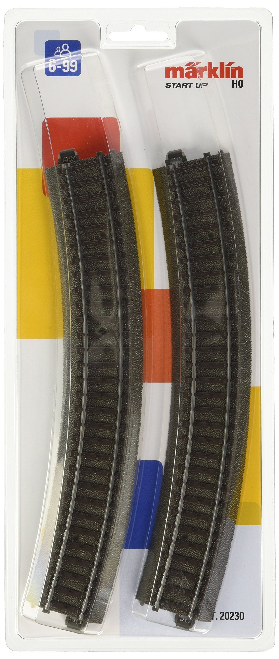 Ensemble de rails en C courbés à 30 degrés My World de Marklin (3 pièces)