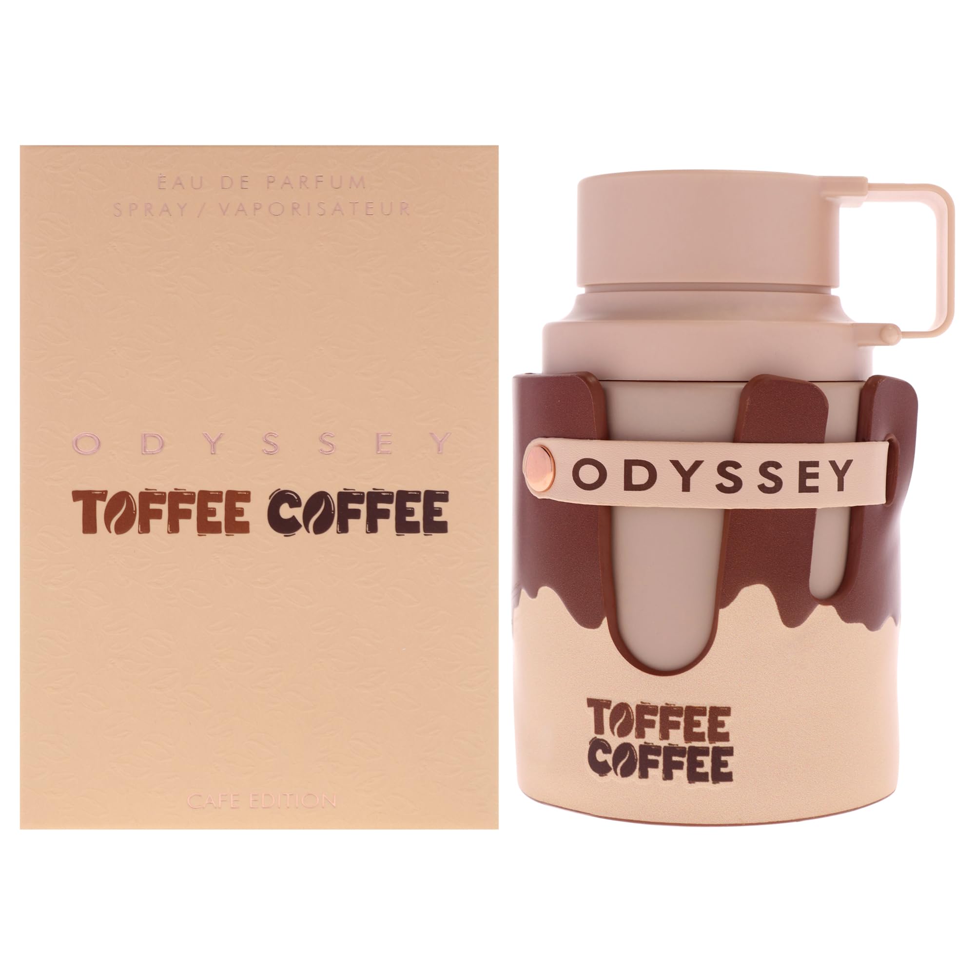 Armaf Odyssey Toffee Coffee Eau de Parfum Unisex, Gourmand Coffee Fragrance with Toffee Honey Vanilla and Amber, 3.4 oz Spray