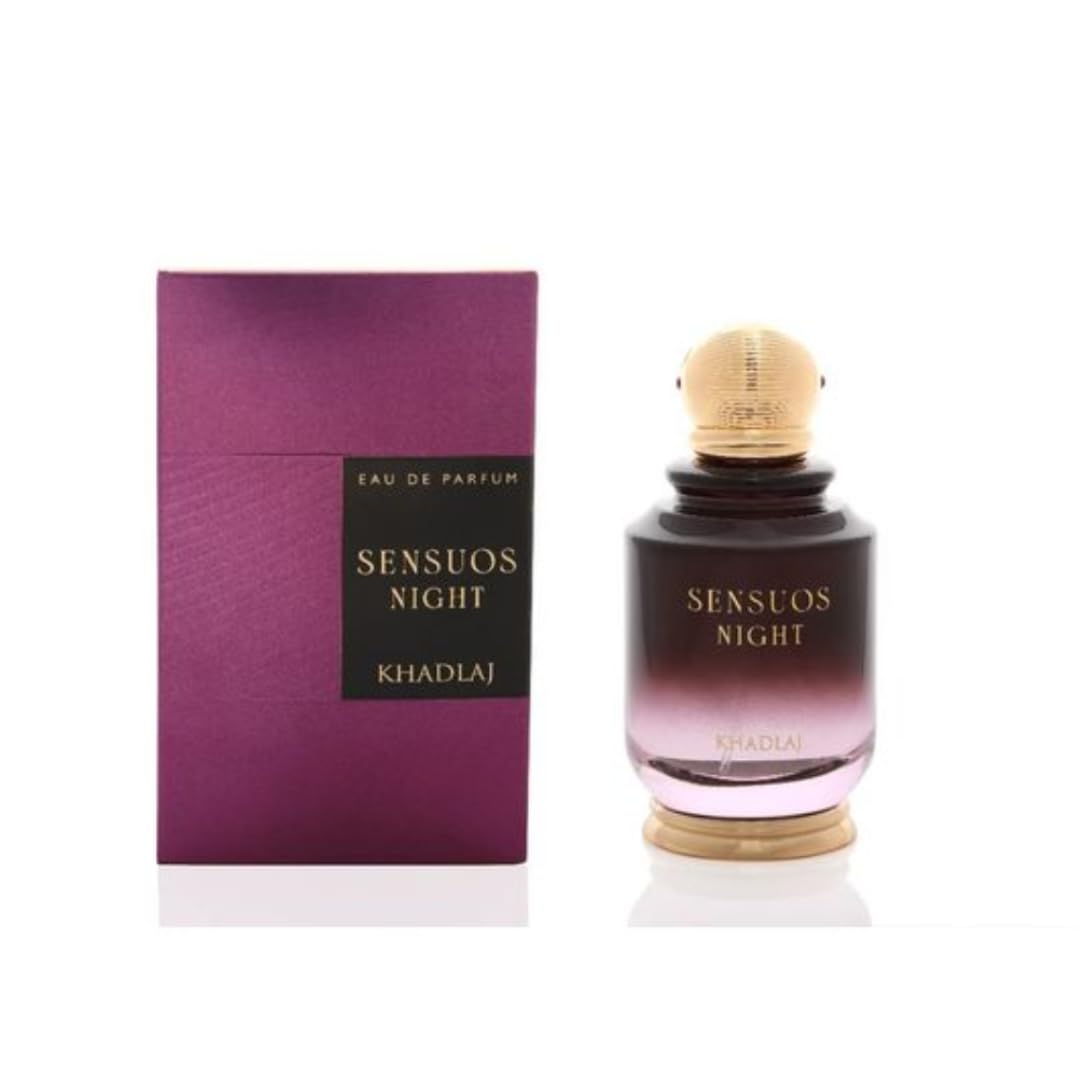 Khadlaj Sensuous Night Eau de Parfum Spray para unisex, 3.4 onzas