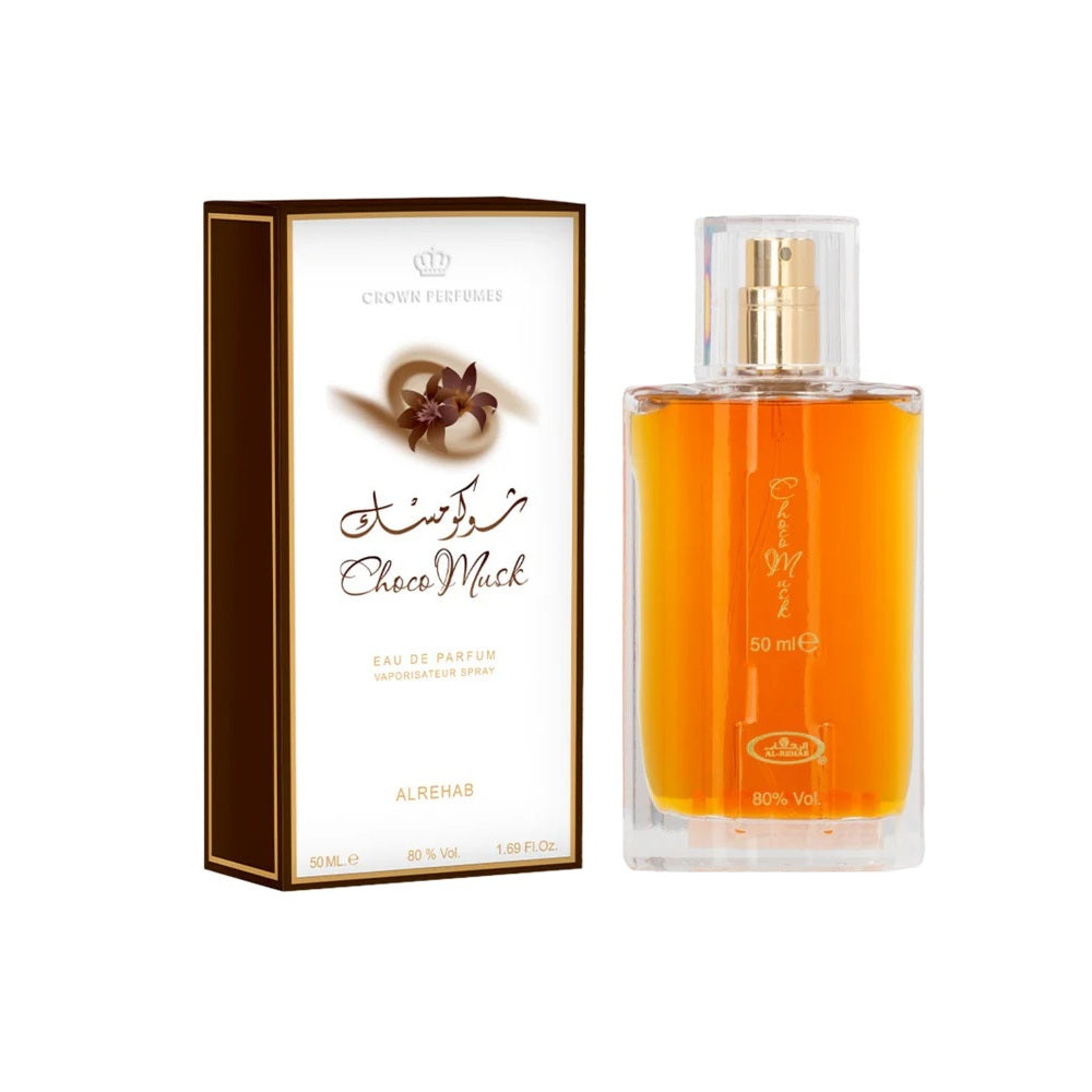 Al Rehab Choco Musk Eau de Parfum Spray for Unisex 50 mL (1.65 Fl Oz)