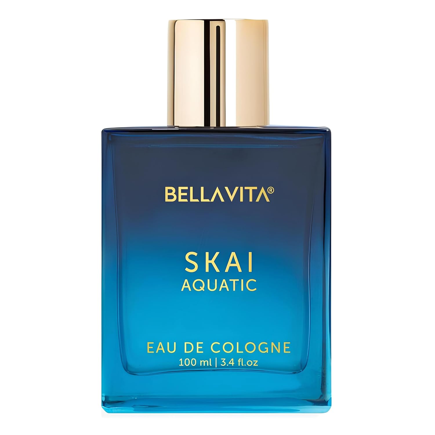 Bella Vita Luxury SKAI Aquatic Eau de Cologne for Unisex, Fresh Aquatic, 3.4 Oz