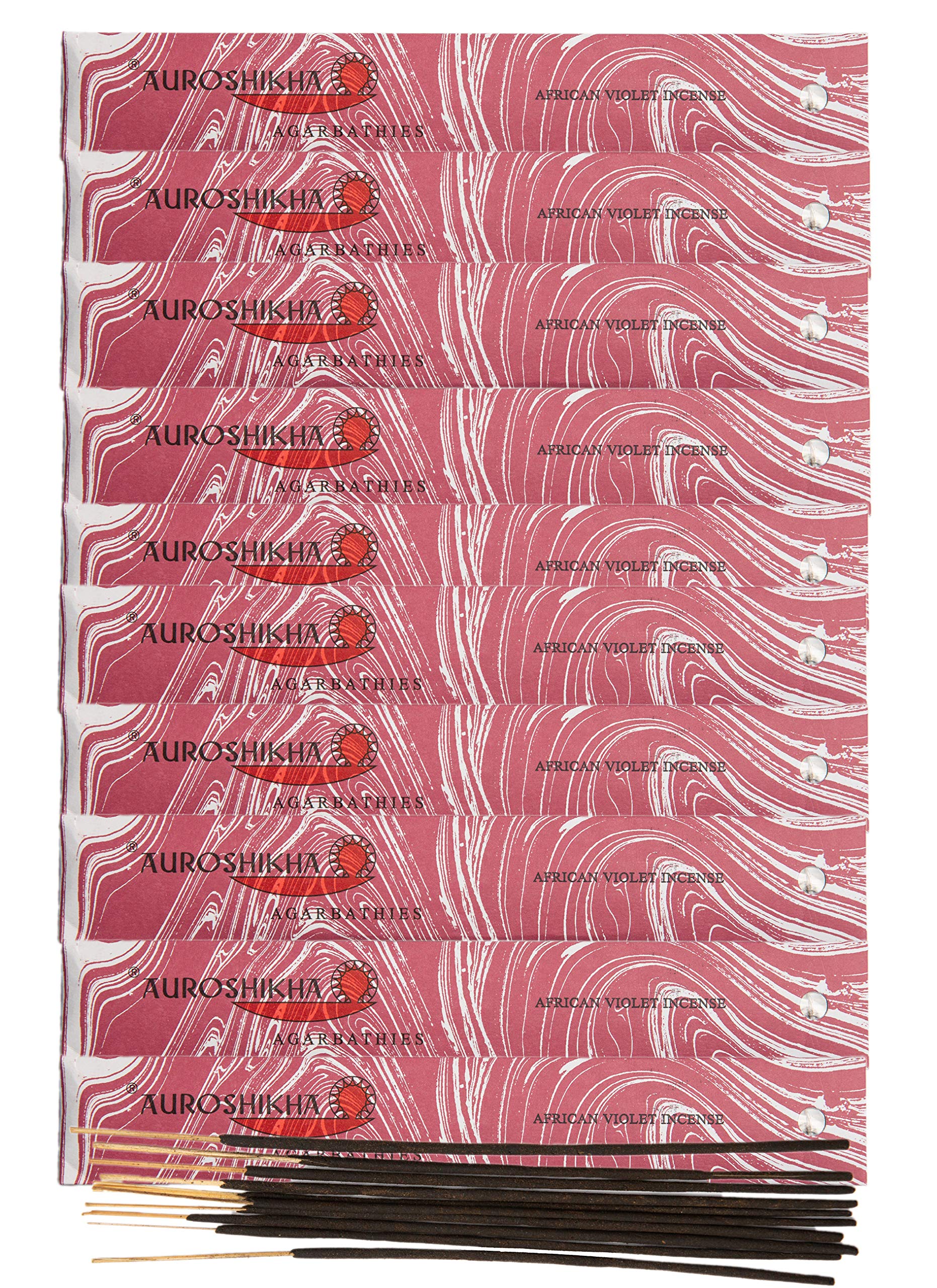 (10-Pack) Auroshikha African Violet Incense 10 Sticks