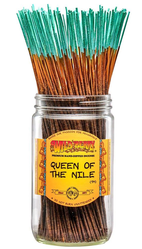 Wild Berry Queen of the Nile Incense Sticks, 100 Count Hand-Dipped Aromatic Incense