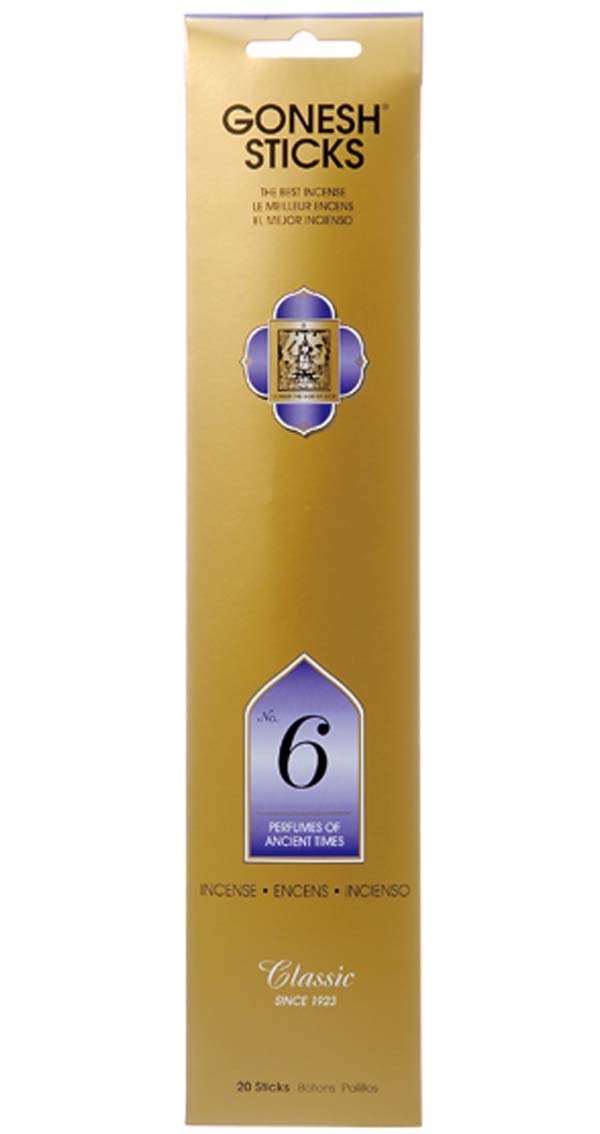 Incienso Gonesh Colección Clásica - N.º 6 Perfumes de la Antigüedad 5 Paquetes (100 en Total)