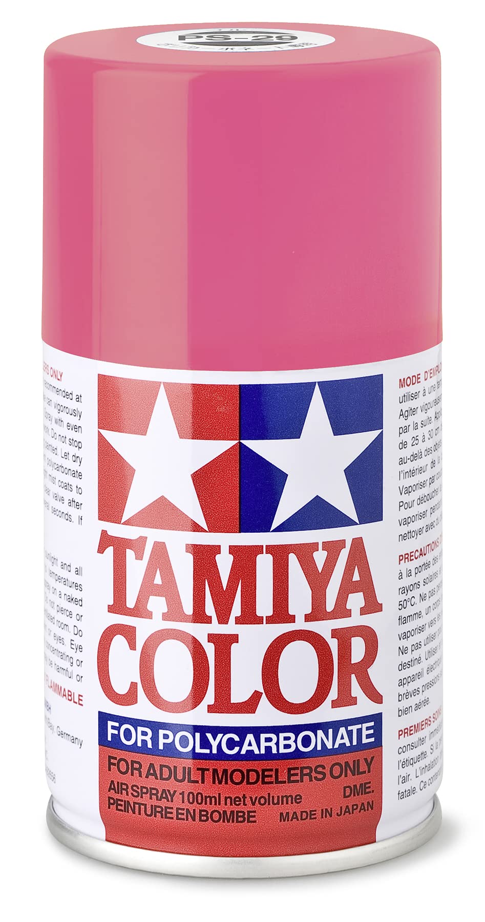 Tamiya TAM86029 PS-29 Fluorescent Pink Polycarbonate Spray Paint 100mL