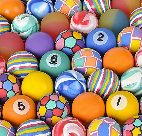 Surtido de pelotas de alto rebote de 45 mm y 1,75 pulgadas de Rhode Island Novelty, 50 pelotas por pedido