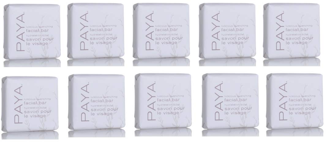 Jabón facial en barra PAYA Organics, 1 onza, juego de 10