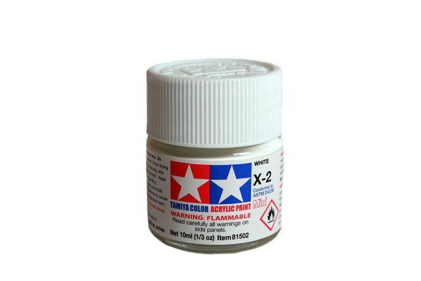 Tamiya Models X-2 Mini Acrylic Paint, White