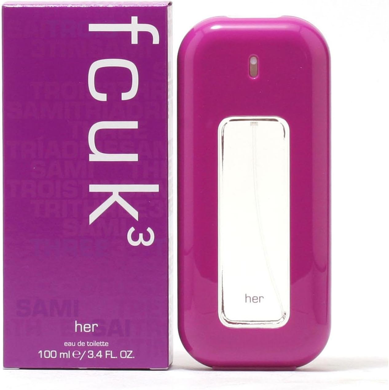 French Connection FCUK 3 EDT for Women EDT Spray, 3.4 oz, Fresh Aromatic