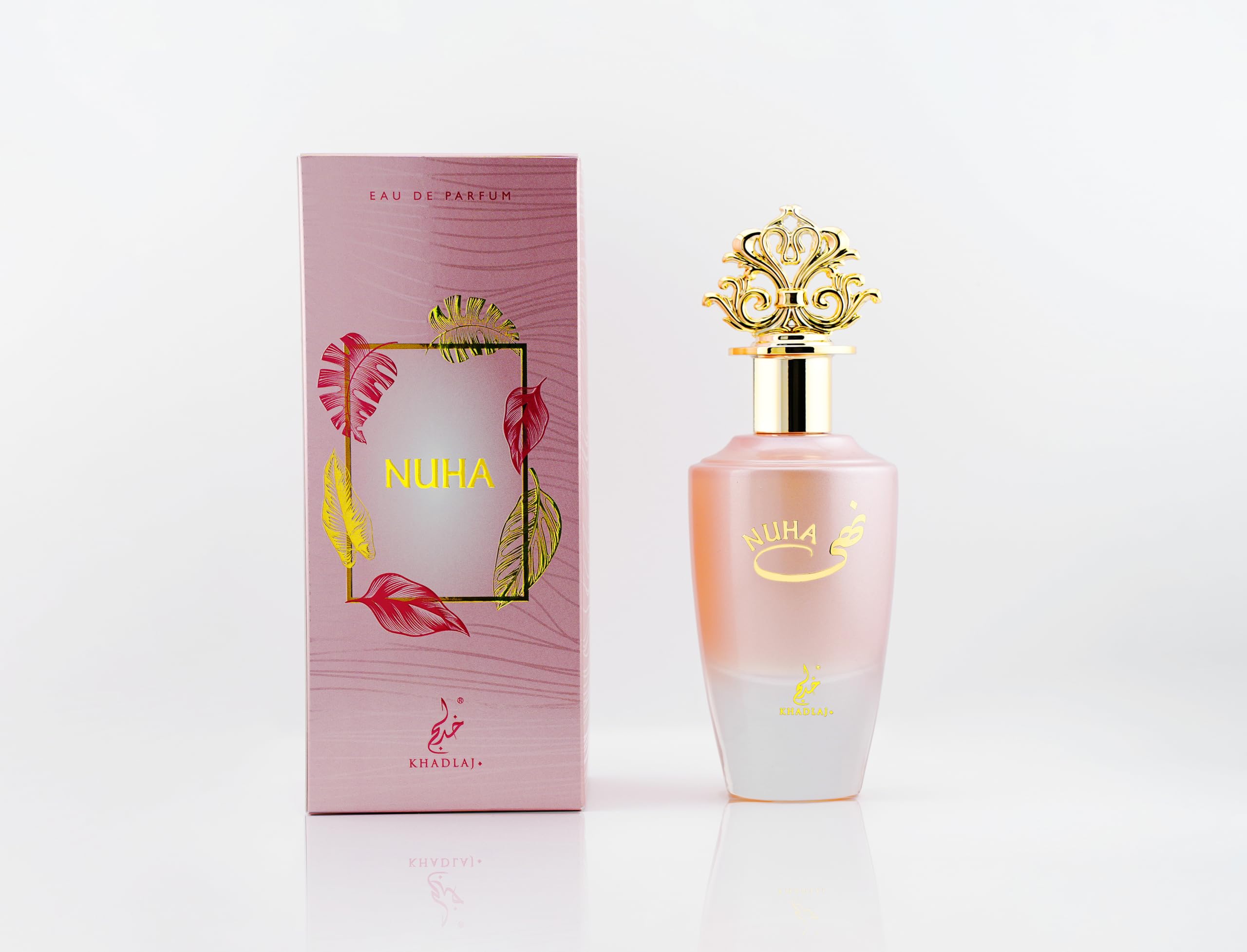 Khadlaj Nuha Eau de Parfum Spray pour Femme, 3,4 onces