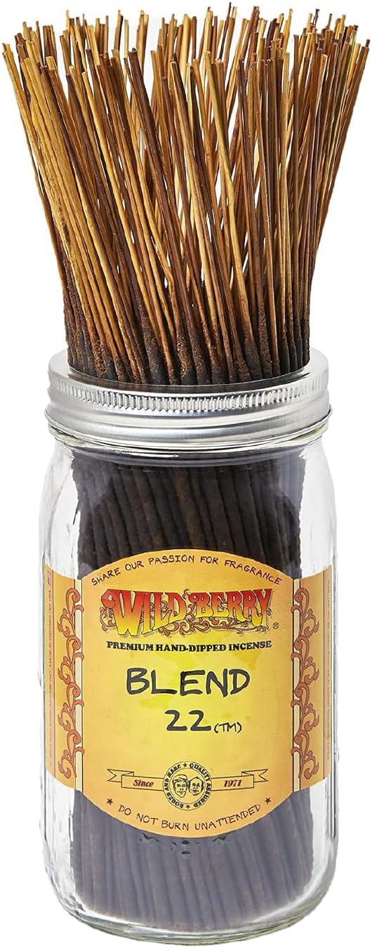 Wild Berry Blend 22 Incense Sticks, 100 Count Hand-Dipped Aromatic Incense