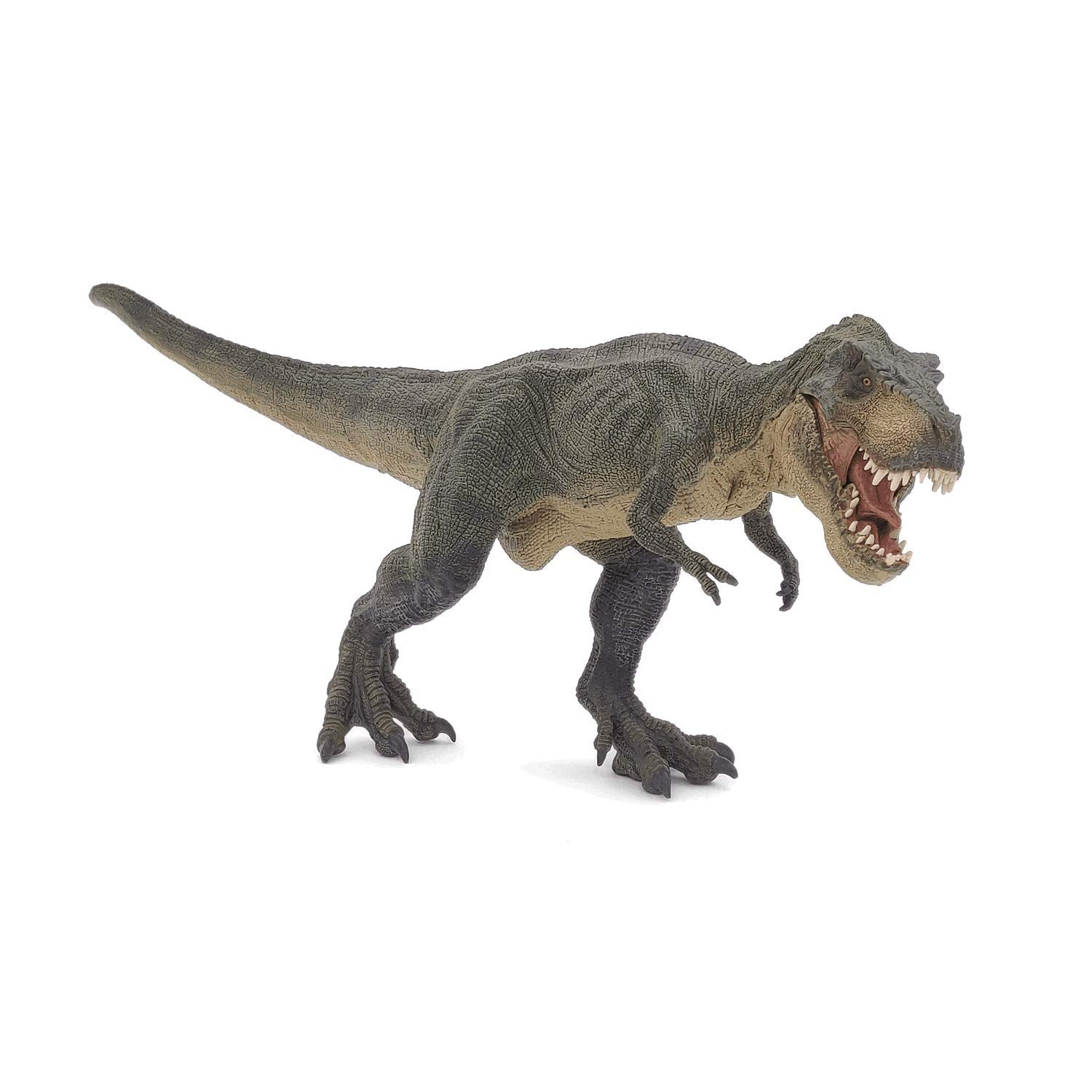 Figura de dinosaurio Papo, T-Rex verde corriendo