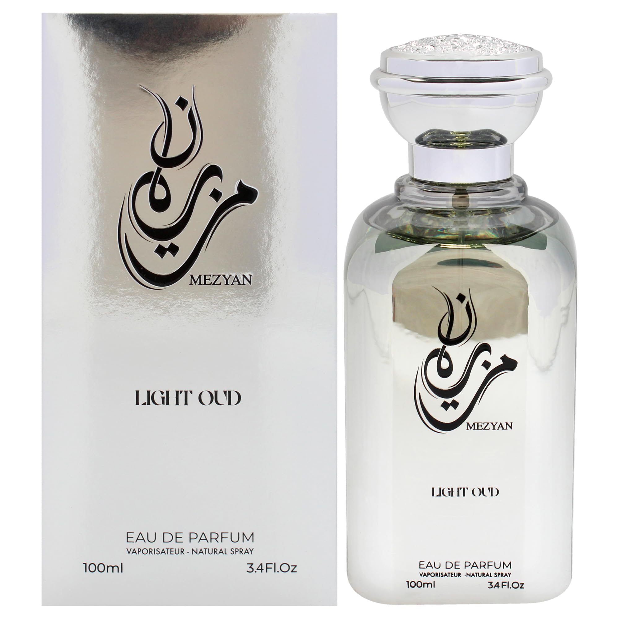 Sezan Mezyan Light Oud Eau de Parfum Women Sweet Woody Oud Scent 3.4 oz Spray
