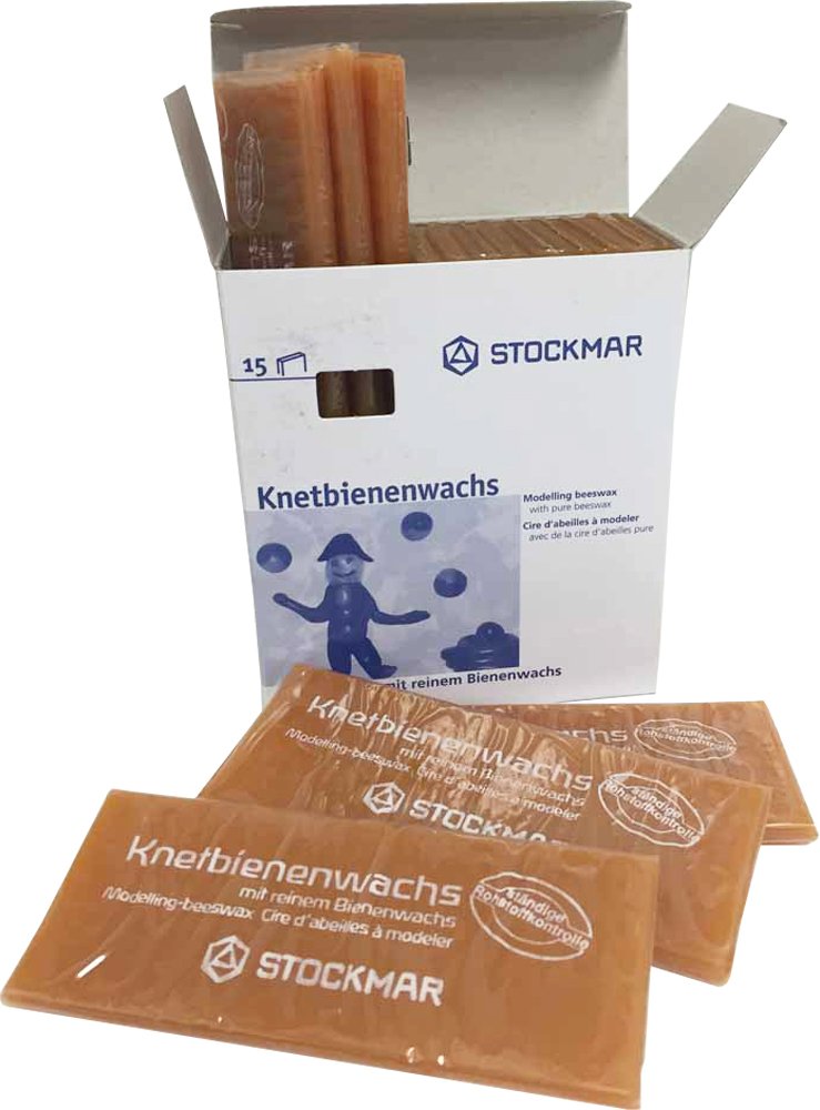 Cera de abejas para modelar Stockmar - Paquete de 15 natural