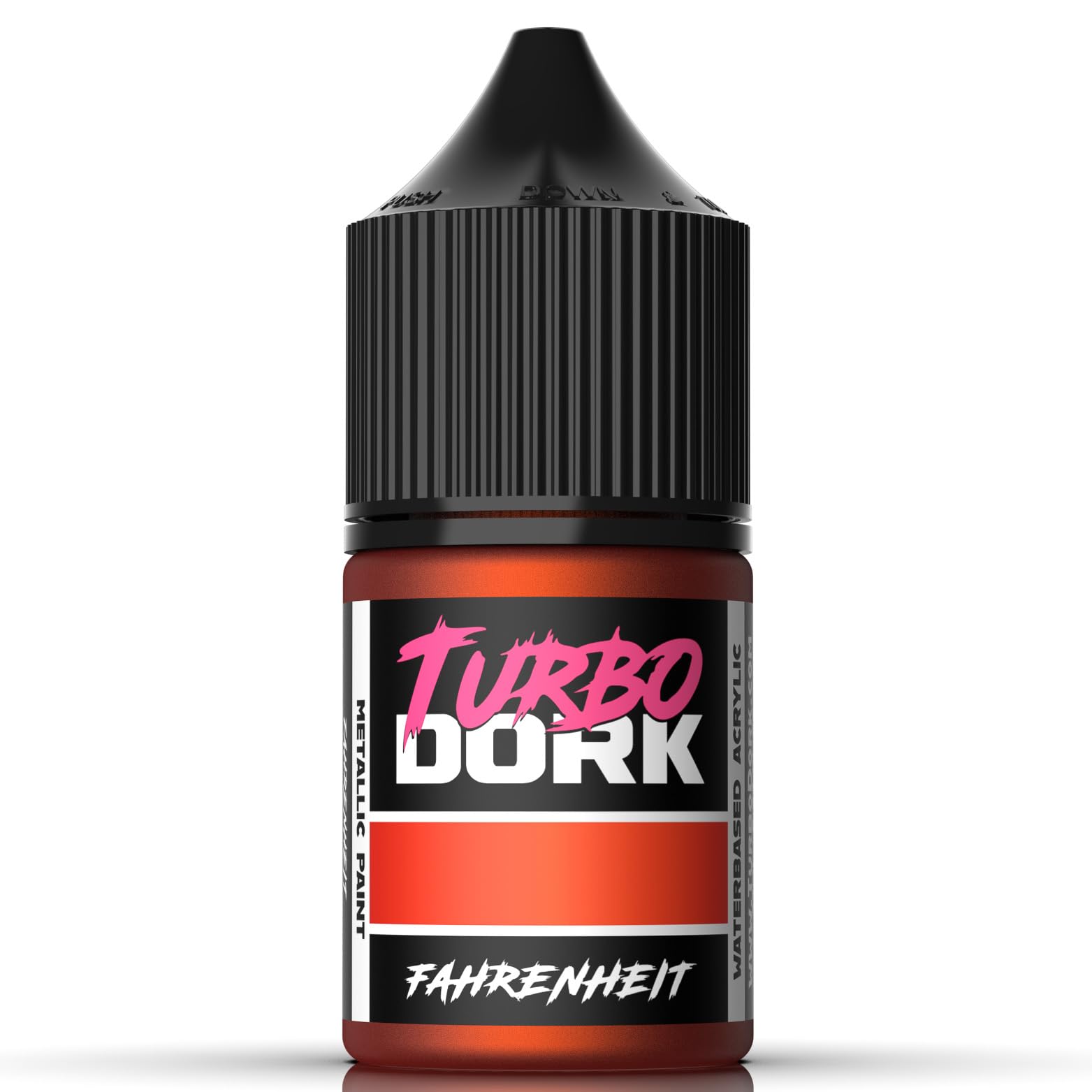 Turbo Dork Fahrenheit Metallic Acrylic Paint 22ml Bottle - Water-based Non-Toxic Metallic Finish Paint