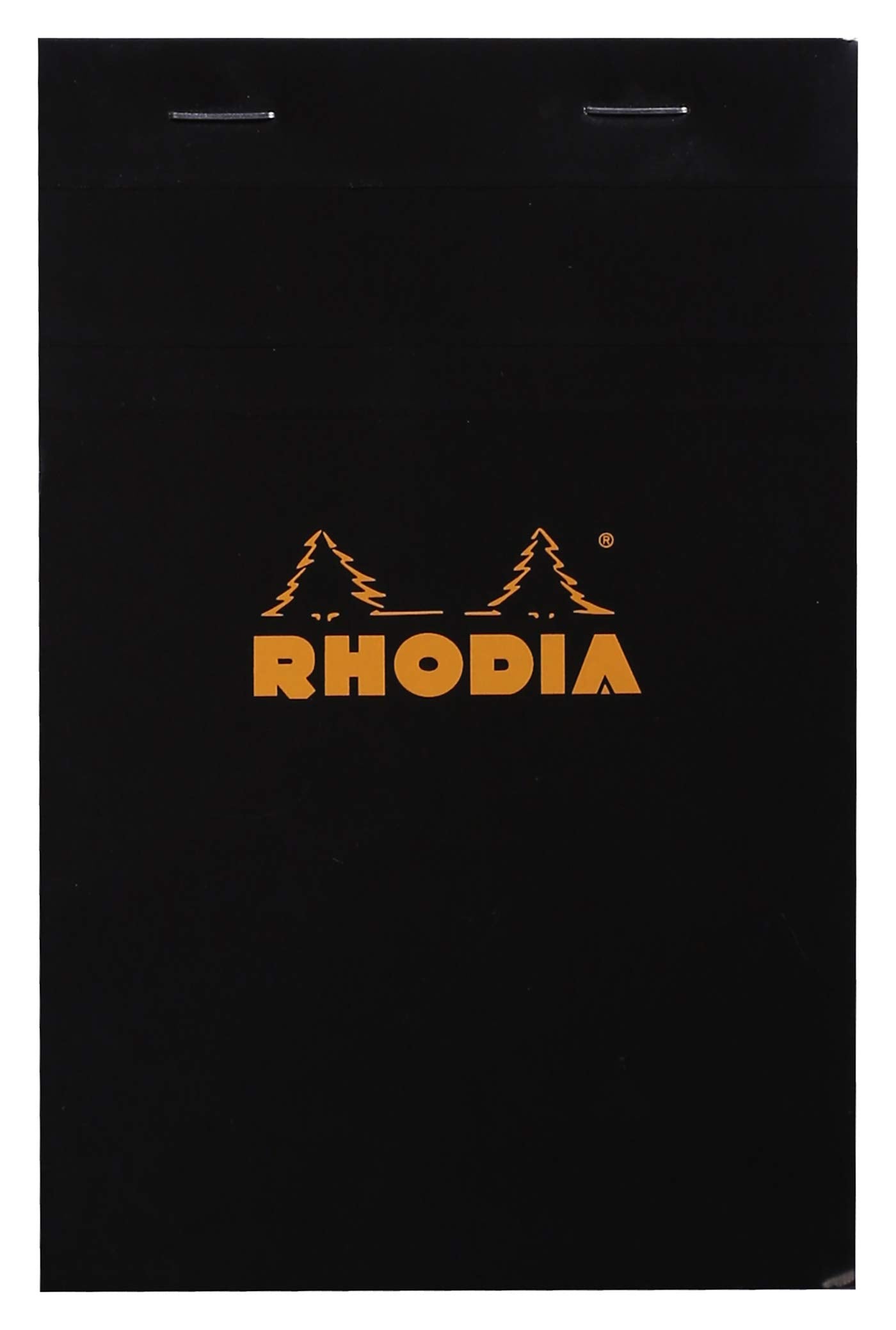 Rhodia Staplebound Notepad - Graph 80 sheets - 4 3/8 x 6 3/8 - Black cover