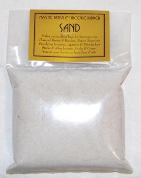 1lb White Incense Burner Sand