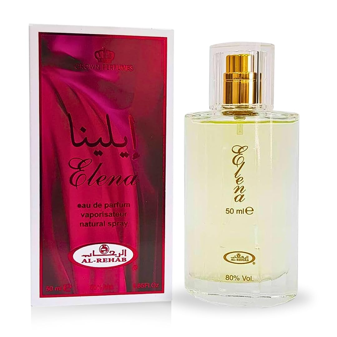 Al Rehab Elena Eau de Parfum Spray, 1.65 Fl Oz (50 ml)