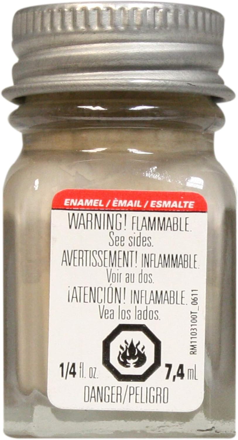 Pintura de esmalte Testors, beige arena brillante, botella de 1/4 oz