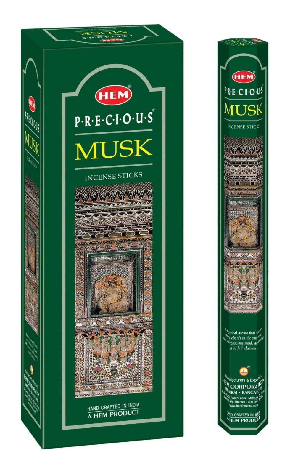 Incienso Hem Precious Musk, caja de 120 varillas