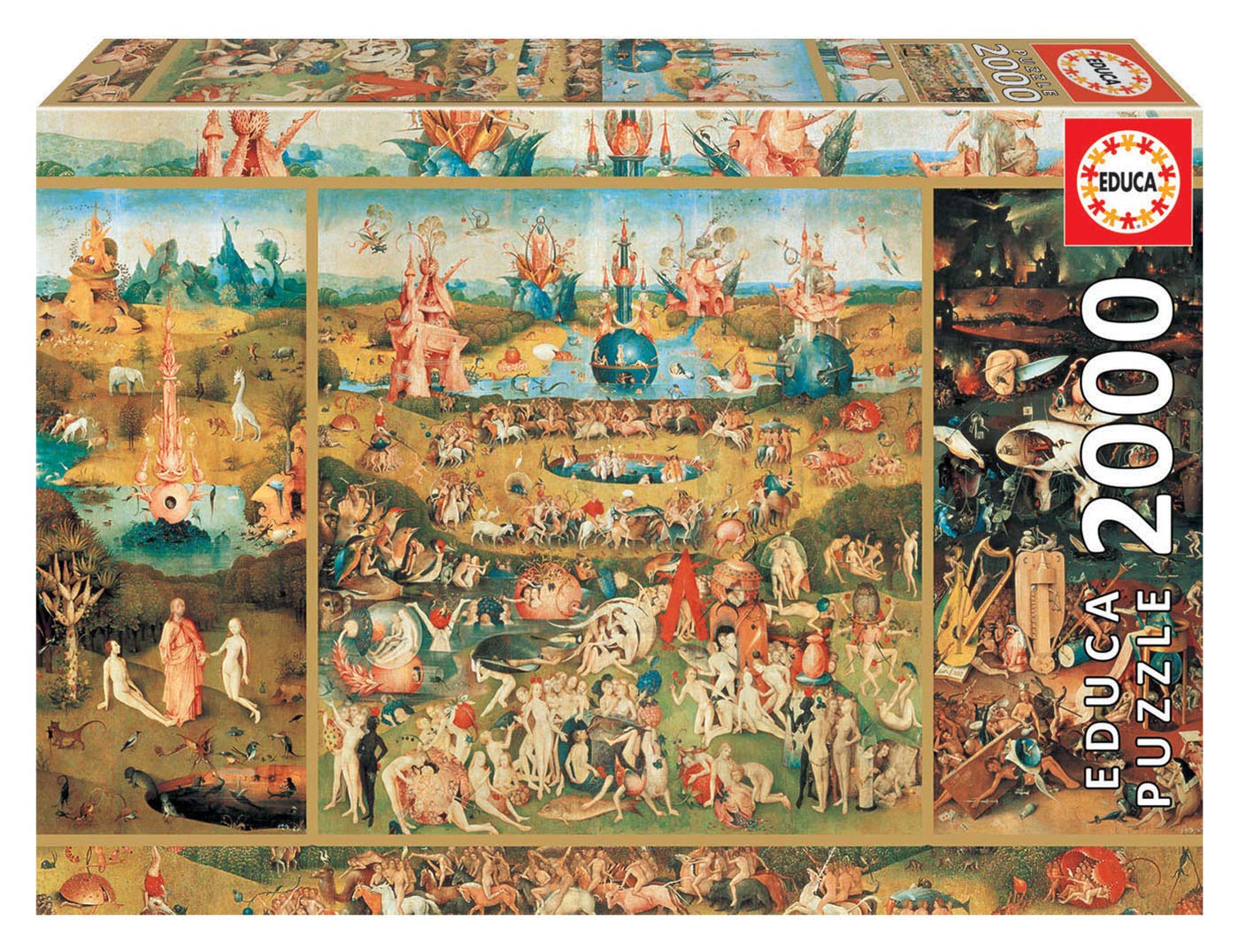 Educa Borras Genuine Jigsaw Puzzles, 2,000 Pieces, The Garden of Delights (18505)