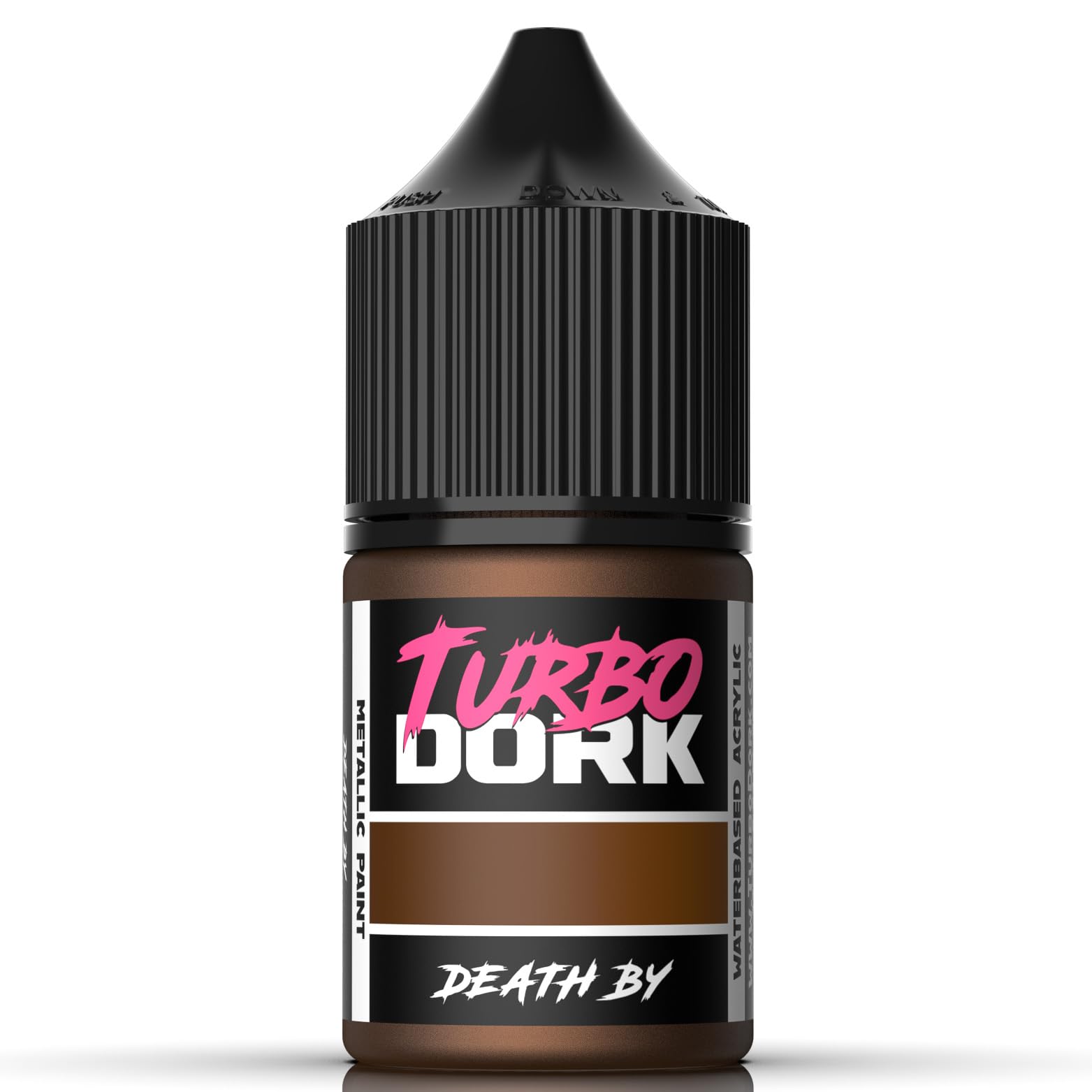 Turbo Dork Death By Metallic Acrylic Paint 22ml Bottle - Water-based Non-Toxic Metallic Finish Paint