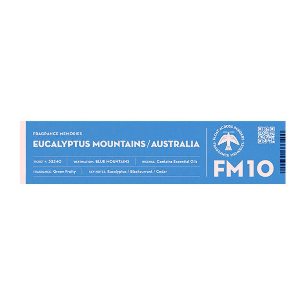 Nippon Kodo Fragrance Memories - FM 10 Eucalyptus Mountains/Australia (15 Sticks), Japanese Quality Incense, Since 1575