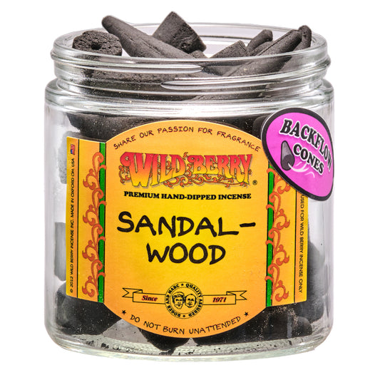 Wild Berry Sandalwood Incense Cones, 100 Count