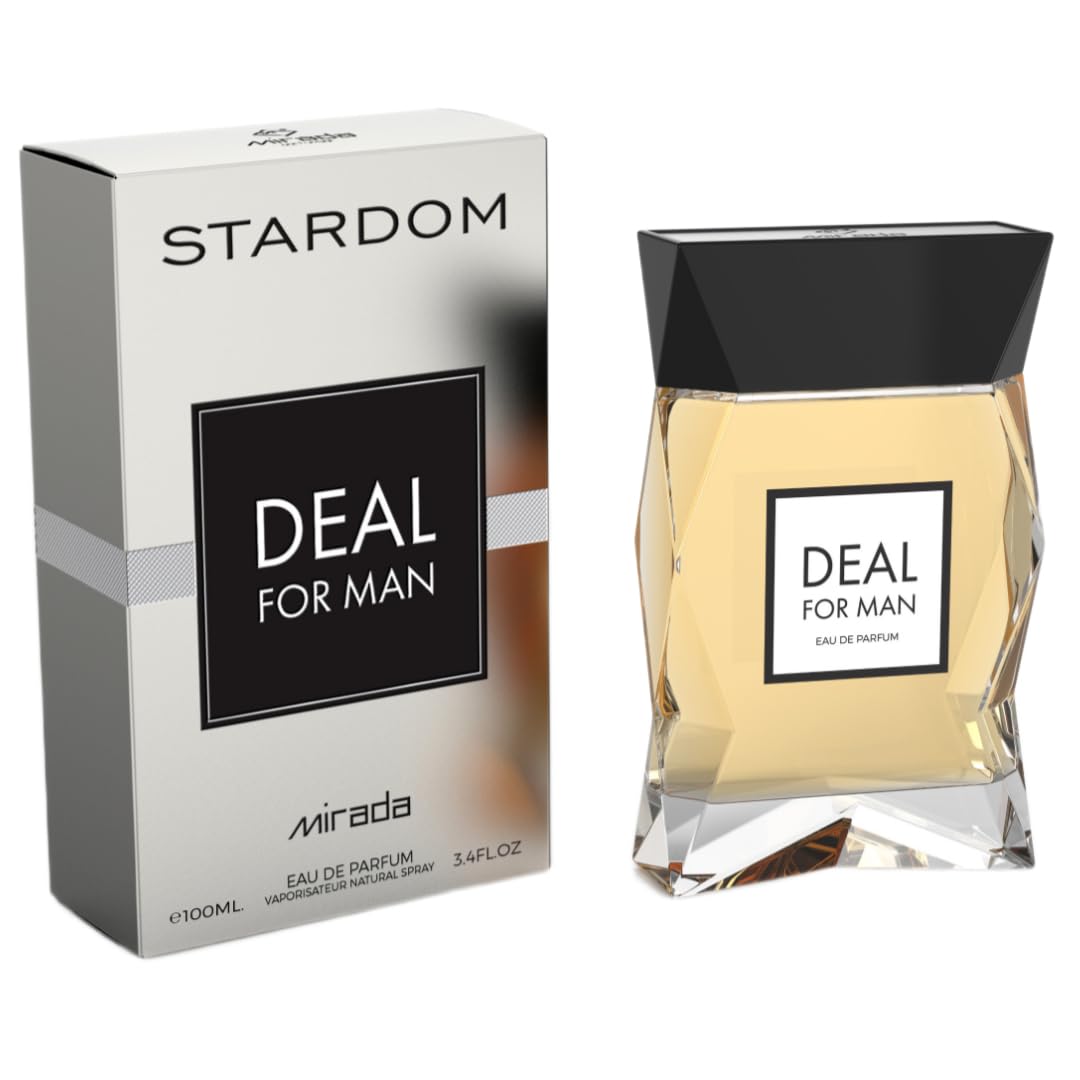 MIRADA Stardom Deal Eau de Parfum Spray for Men, 3.4 Fl Oz (100 mL)
