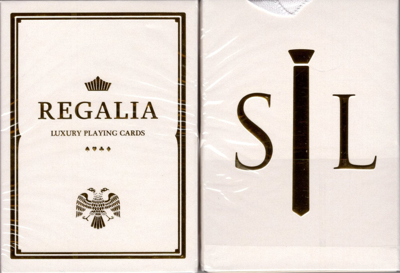 Shin Lim Regalia White Gold Luxury Playing Cards Poker Size