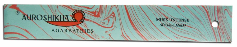 Incienso de almizcle Auroshikha 10 varillas