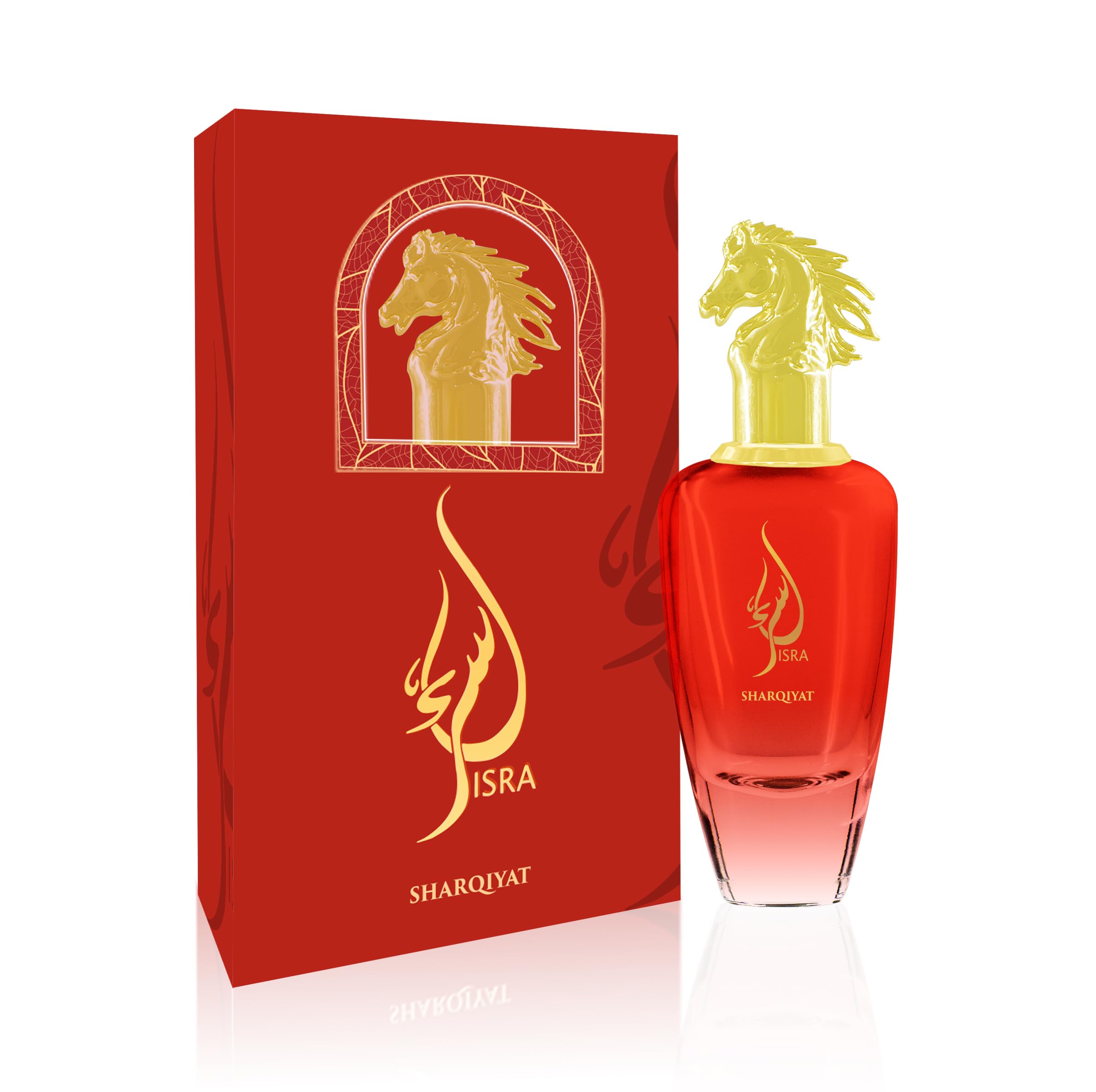 Khalis Isra Sharqiyat Collection Eau de Parfum for Women, Oriental Floral Fragrance with Gardenia Jasmine Vanilla and Musk, 3.4 oz Spray