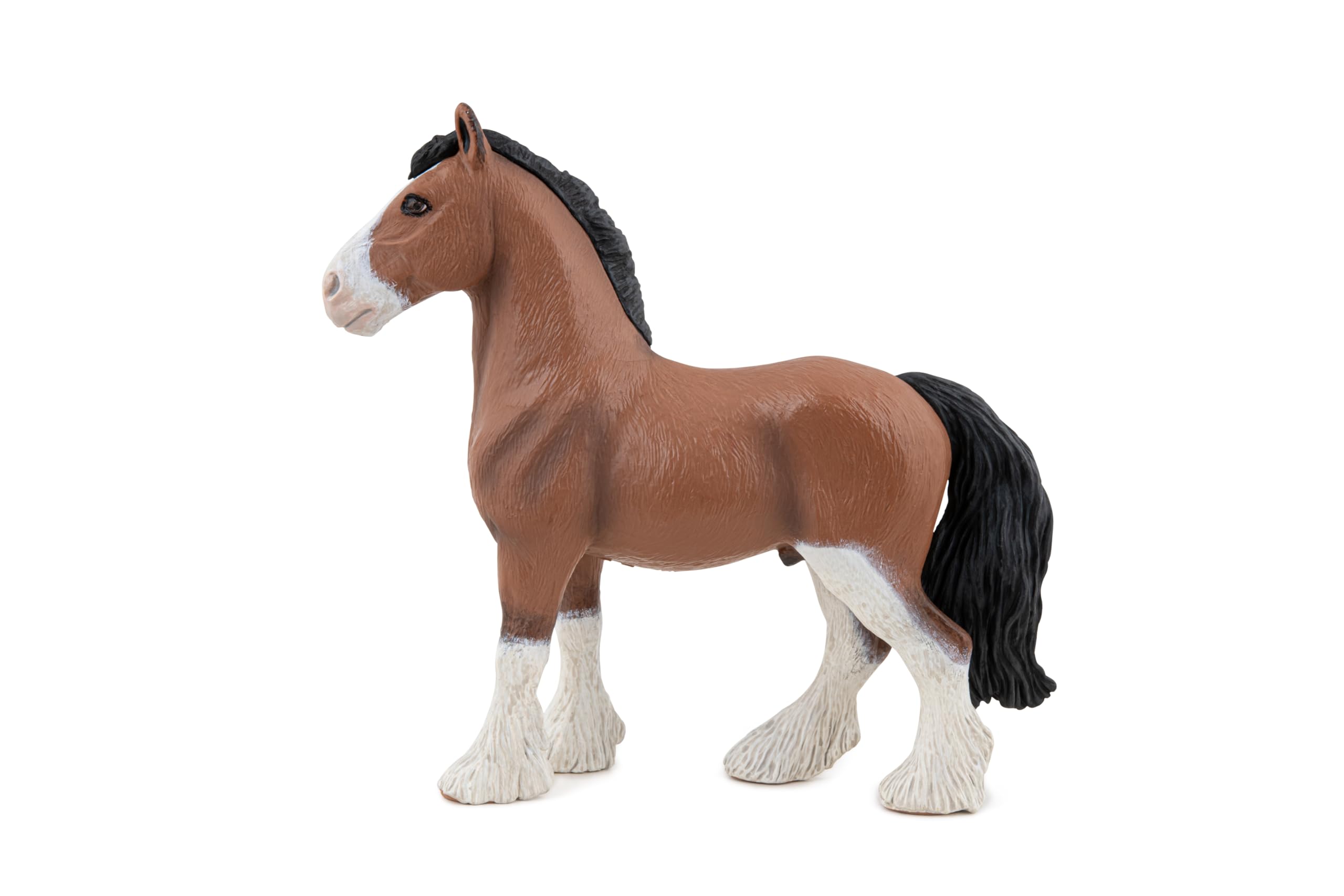 Papo Clydesdale Horse - Hand Painted Figurine - Heirloom Quality Collectible (51571)