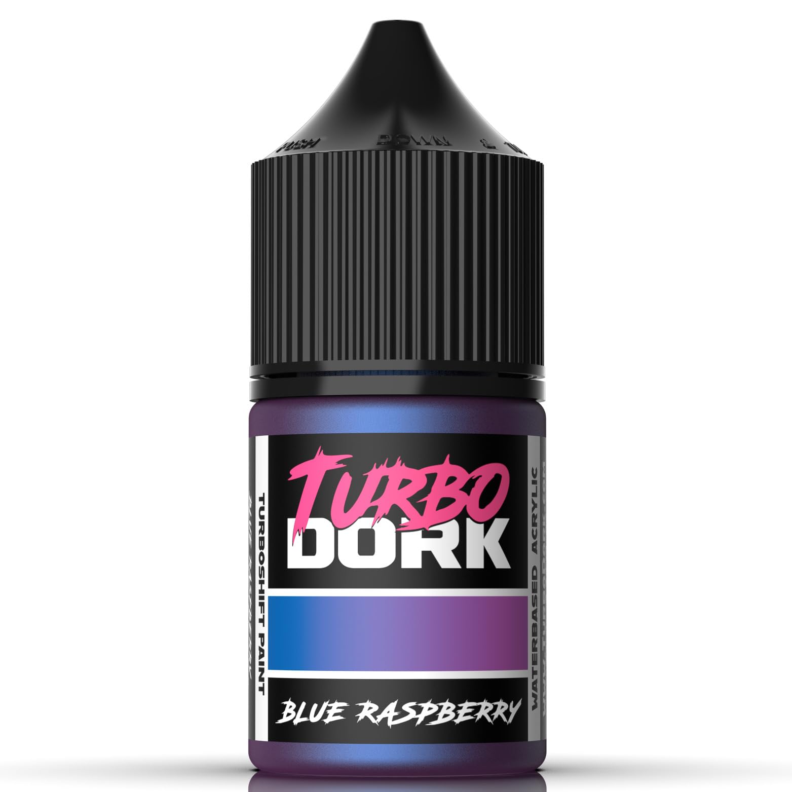 Turbo Dork Blue Raspberry TurboShift Acrylic Paint 22ml Bottle - Water-based Non-Toxic Metallic Color Shifting Paint