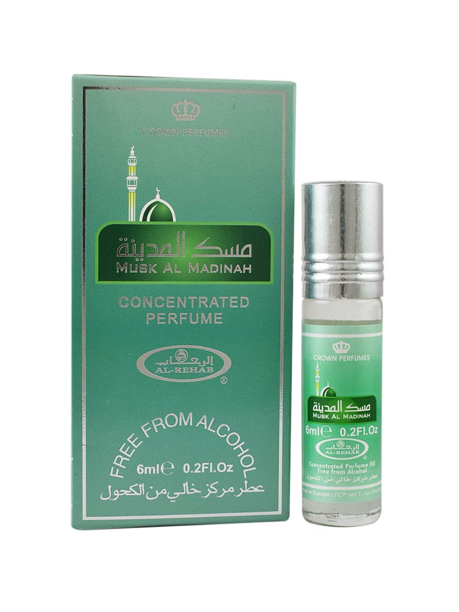 Al Rehab Musk Al Madinah Roll On Perfume Oil 0.2 Fl Oz (6 ml)