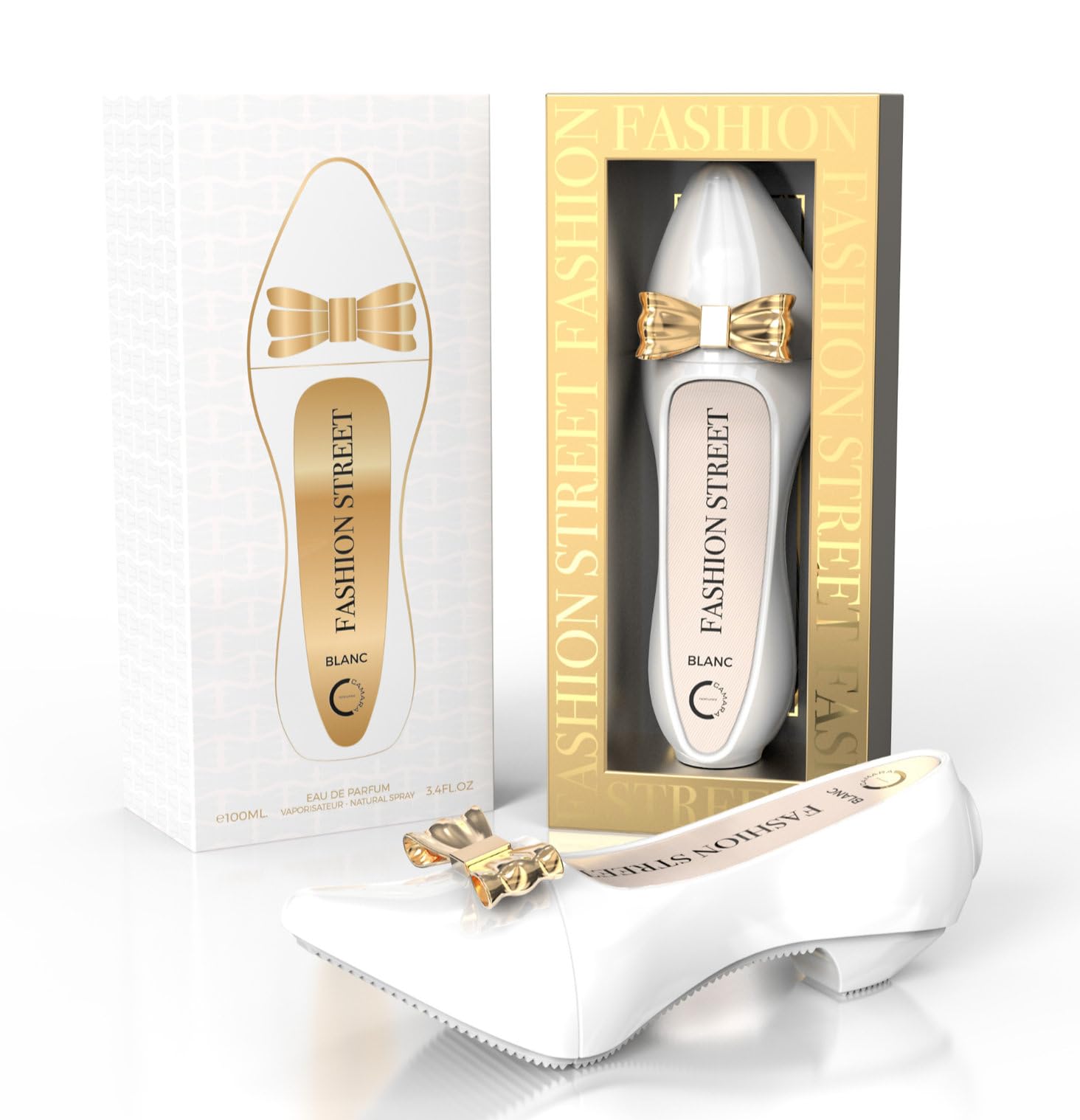 Camara Fashion Street Blanc Eau de Parfum Spray for Women, 3.4 Fl Oz (100 mL)