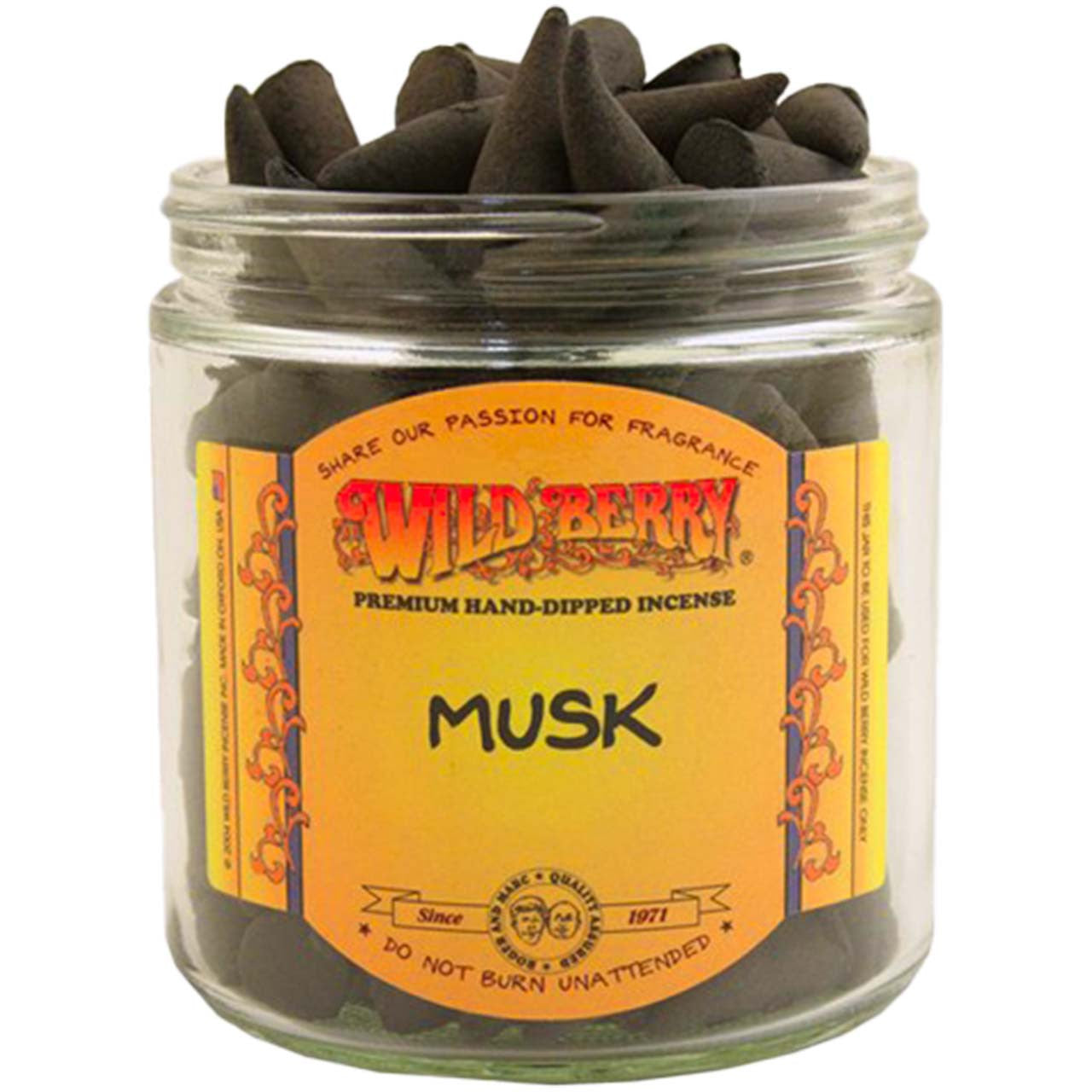 Wild Berry Musk Incense Cones, 100 Count