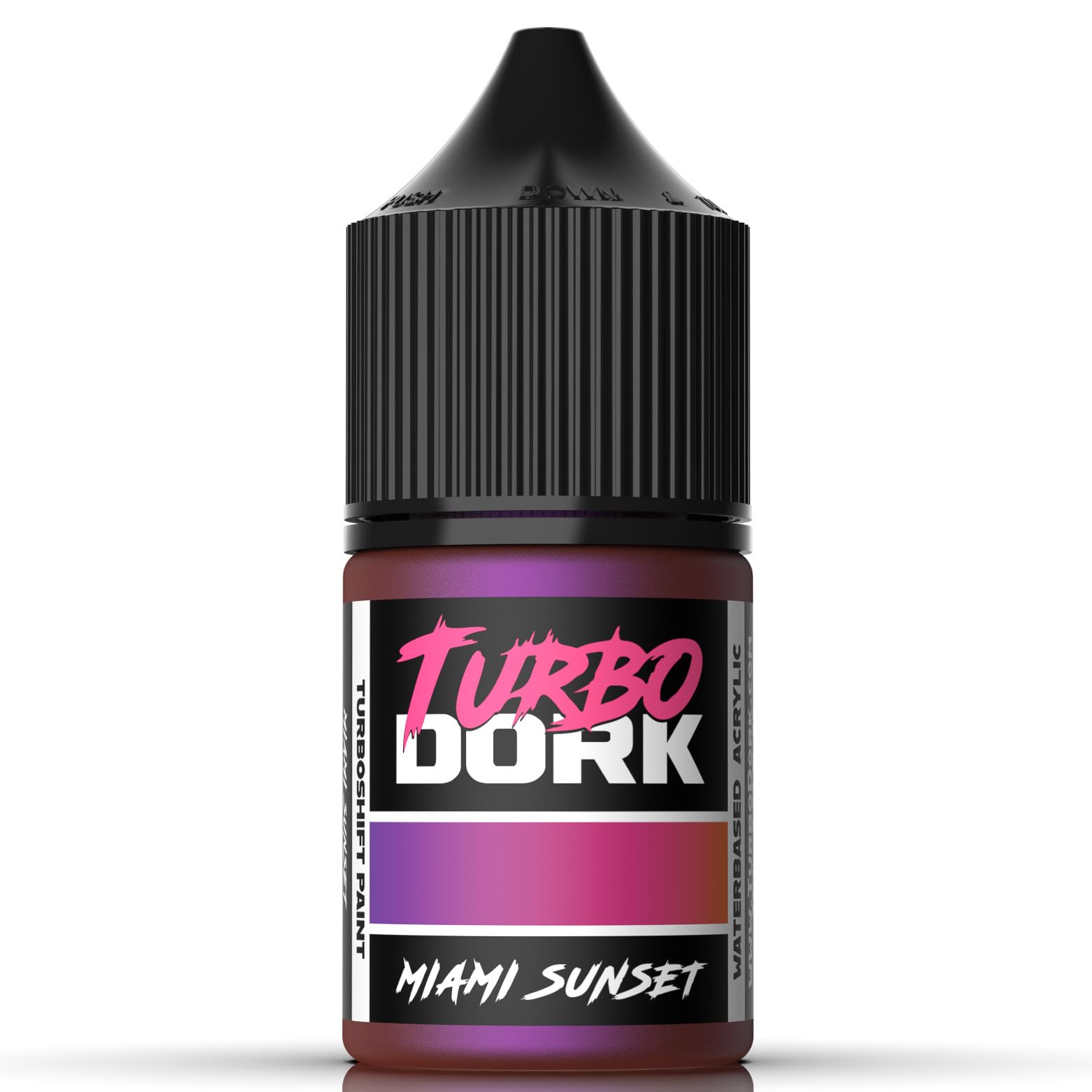 Turbo Dork Miami Sunset TurboShift Acrylic Paint 22ml Bottle - Water-based Non-Toxic Metallic Color Shifting Paint