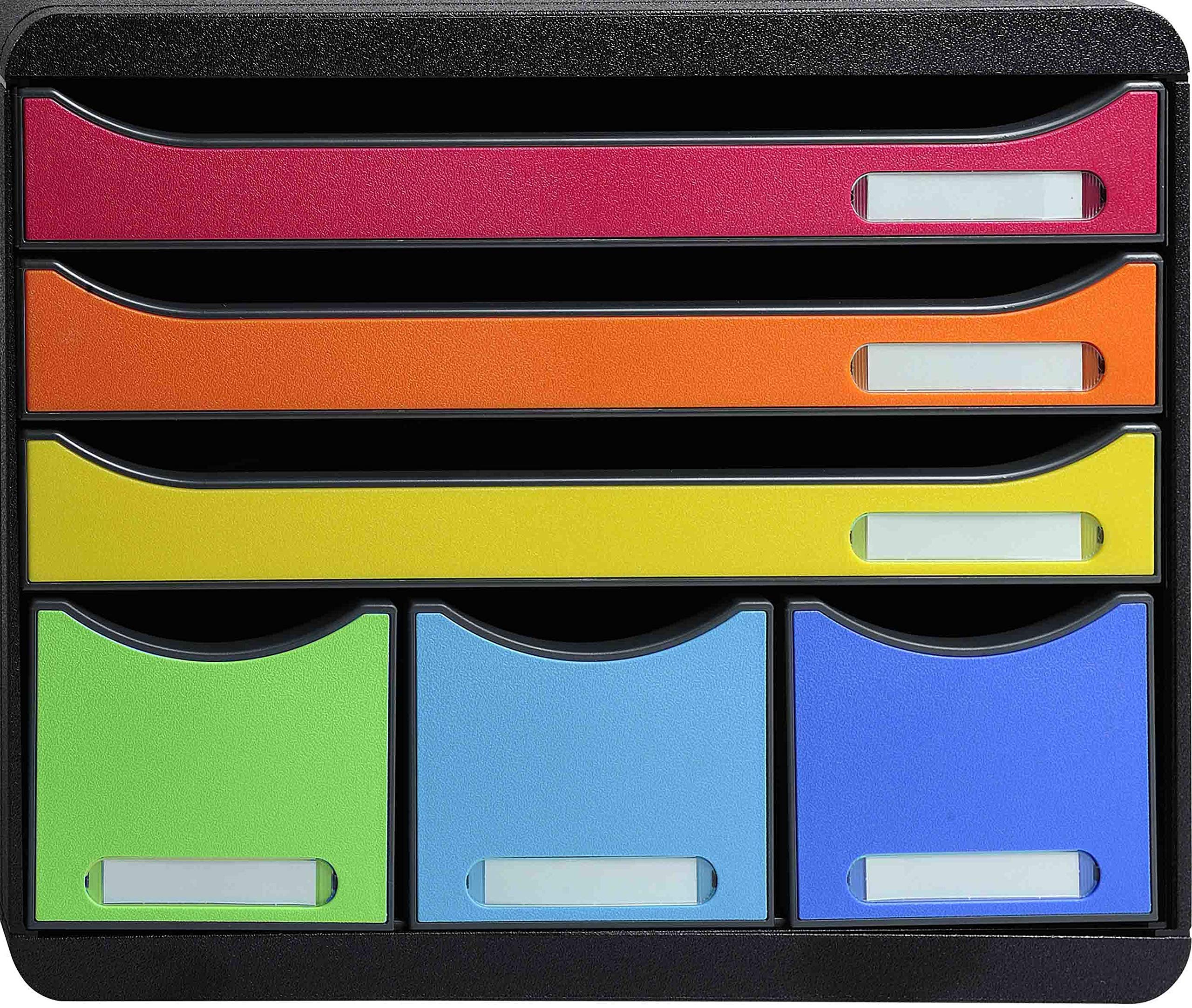 Organiseur de bureau paysage Big Box Exacompta - p 10 8 x l 14 x h 10 8 - Harlequin