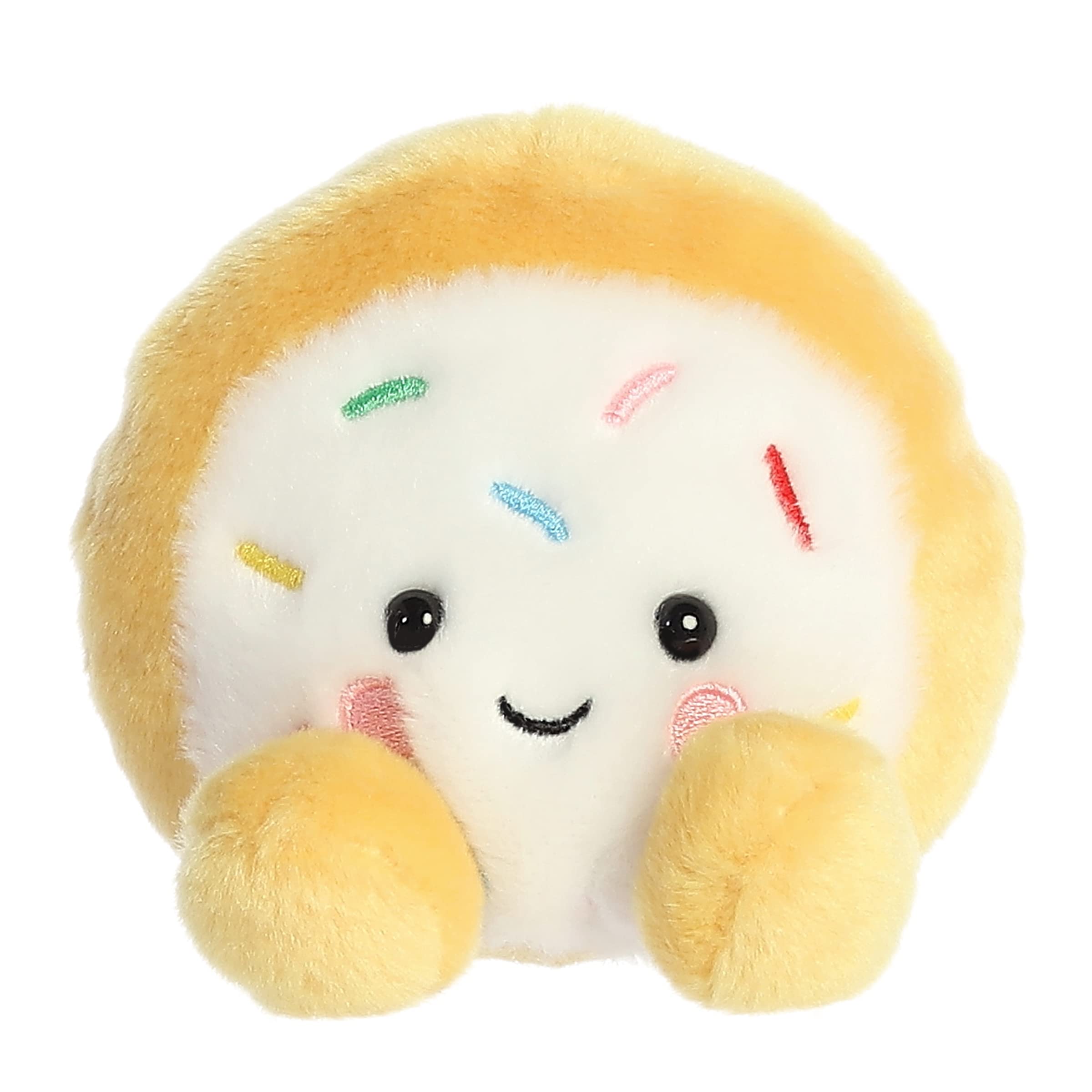 Adorable peluche de galleta desmenuzada Palm Pals de Aurora: divertido para llevar a todas partes, marrón, 5 pulgadas