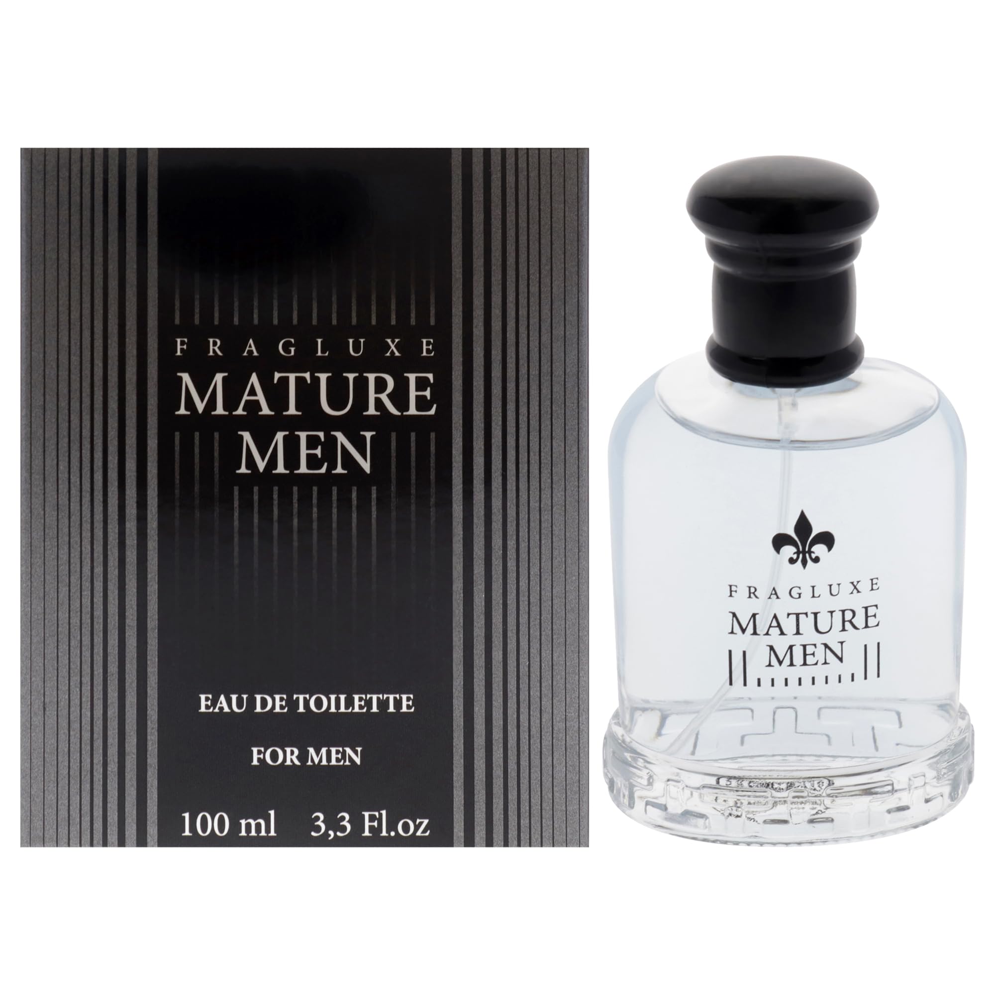 Fragluxe Mature Men Eau de Toilette Men Leather Tonka Scent 3.3 oz Spray