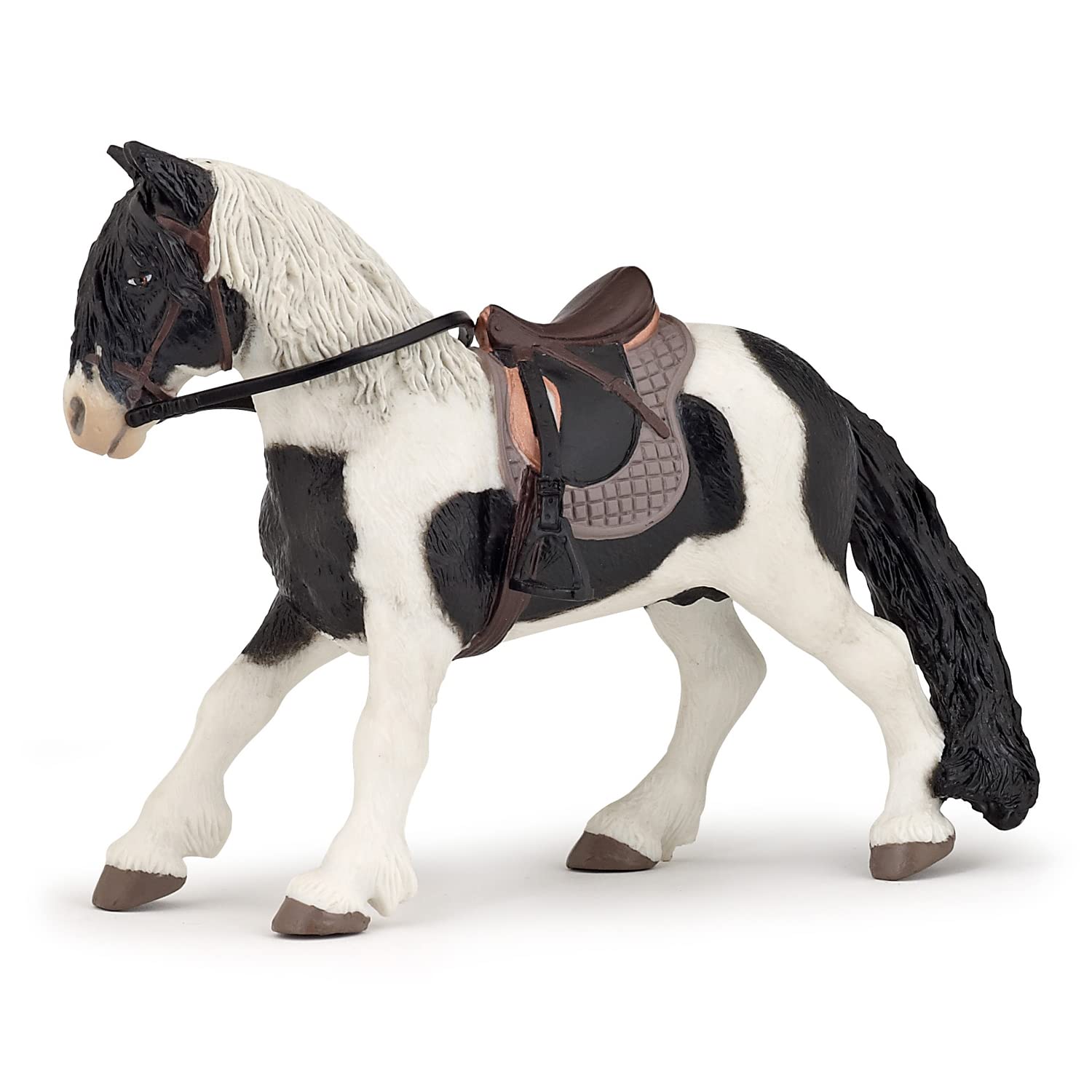 Papo Pony With Saddle - Hand Painted Figurine - Heirloom Quality Collectible (51117)