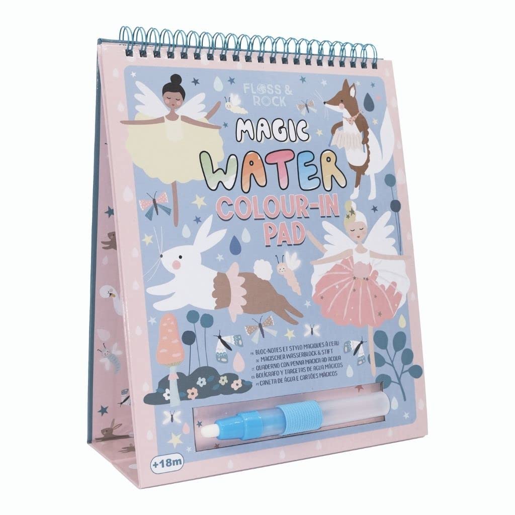 Caballete y bolígrafo con tarjeta de agua mágica que cambia de color Floss & Rock 43P6394