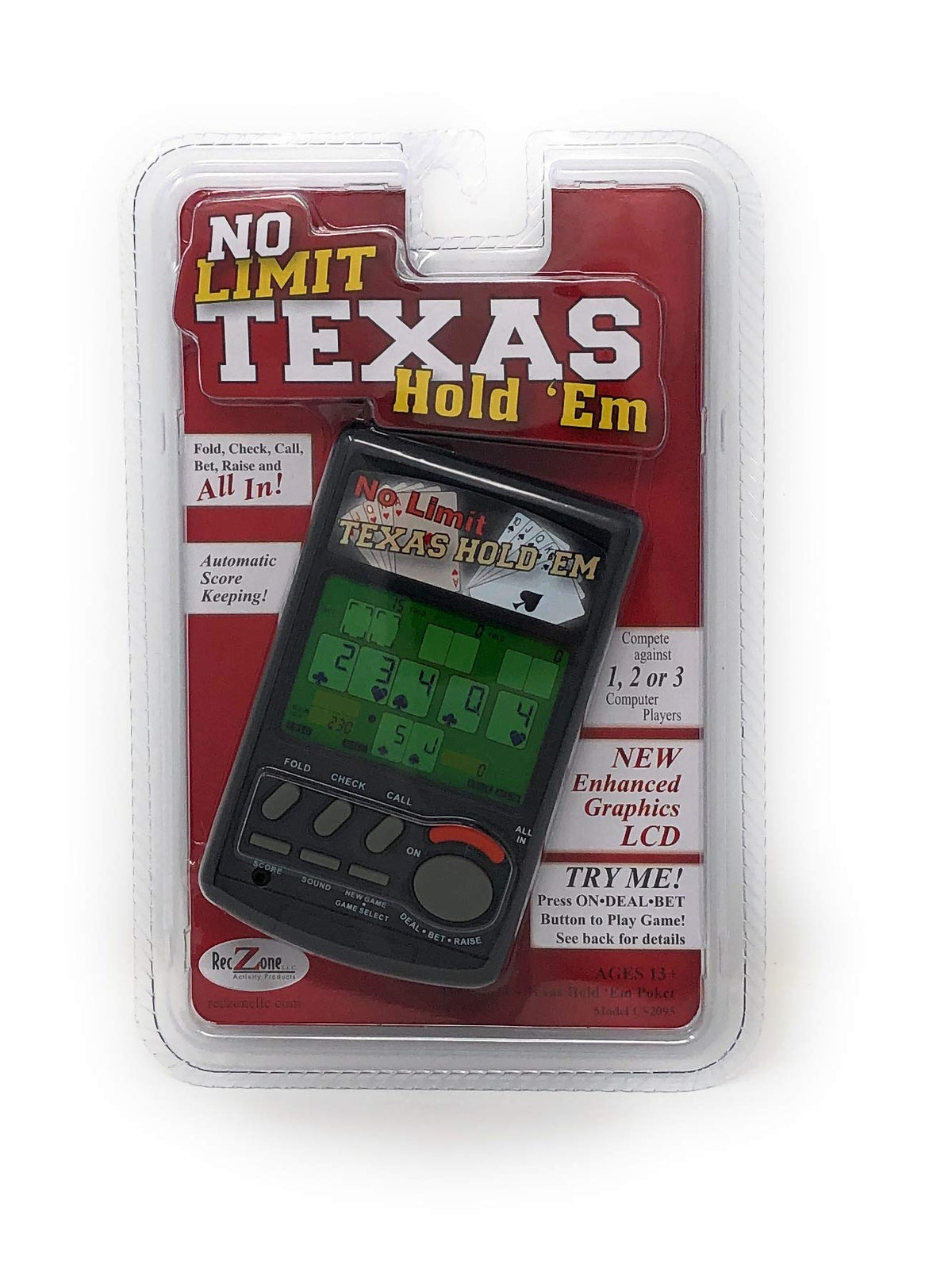 Videojuego portátil de póquer Texas Hold'em sin límite