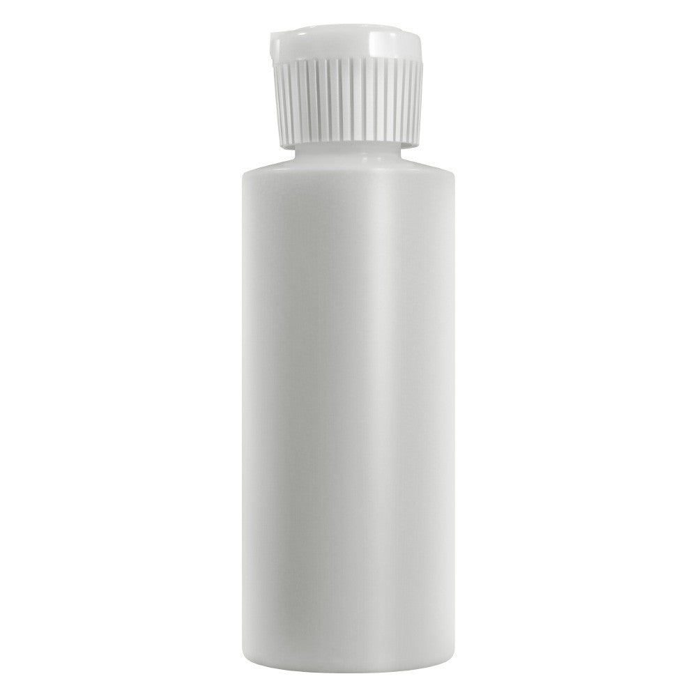 Botellas cilíndricas de plástico de 1 oz con pico vertedor abatible, paquete de 12
