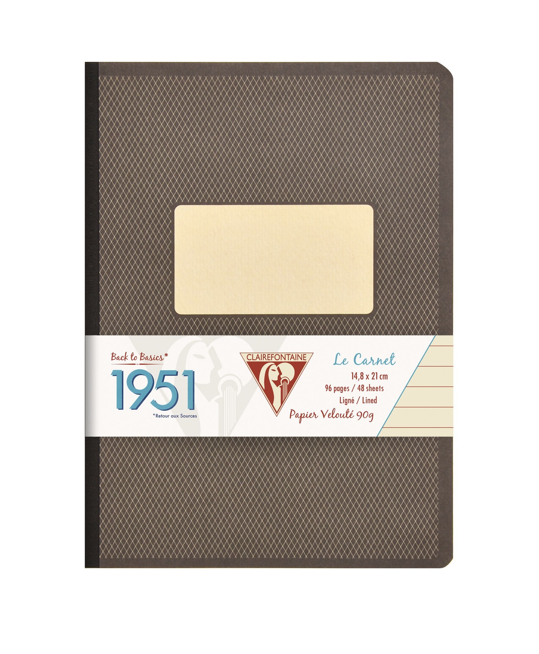 Colección de cuadernos de tapa dura Clairefontaine "1951" - Rayado 96 hojas - 5 3/4 x 8 1/4