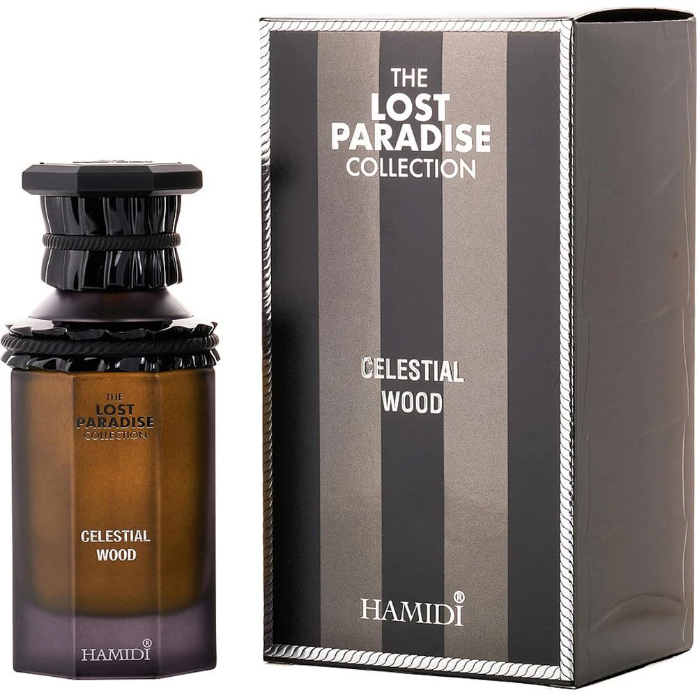 Hamidi The Lost Paradise Celestial Wood Eau de Parfum Unisex Spicy Woody Amber Oud Scent 3.4 oz Spray