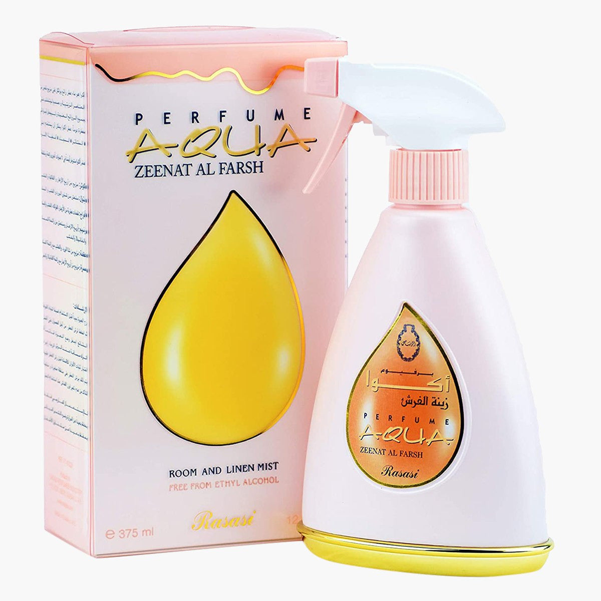 Rasasi Aqua Zeenat Al Farsh Room & Linen Spray, 12.7 Oz (375ml)